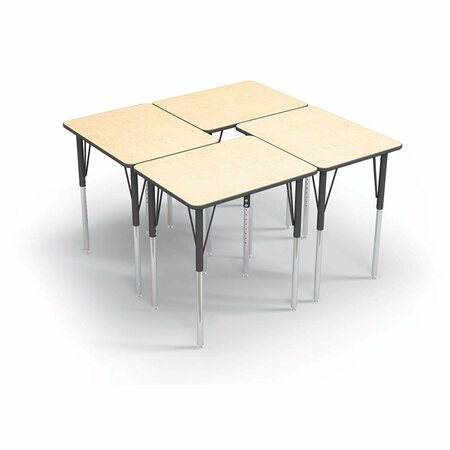 Mooreco Essentials Economy Rectangle Student Desk, Fusion Maple 91672